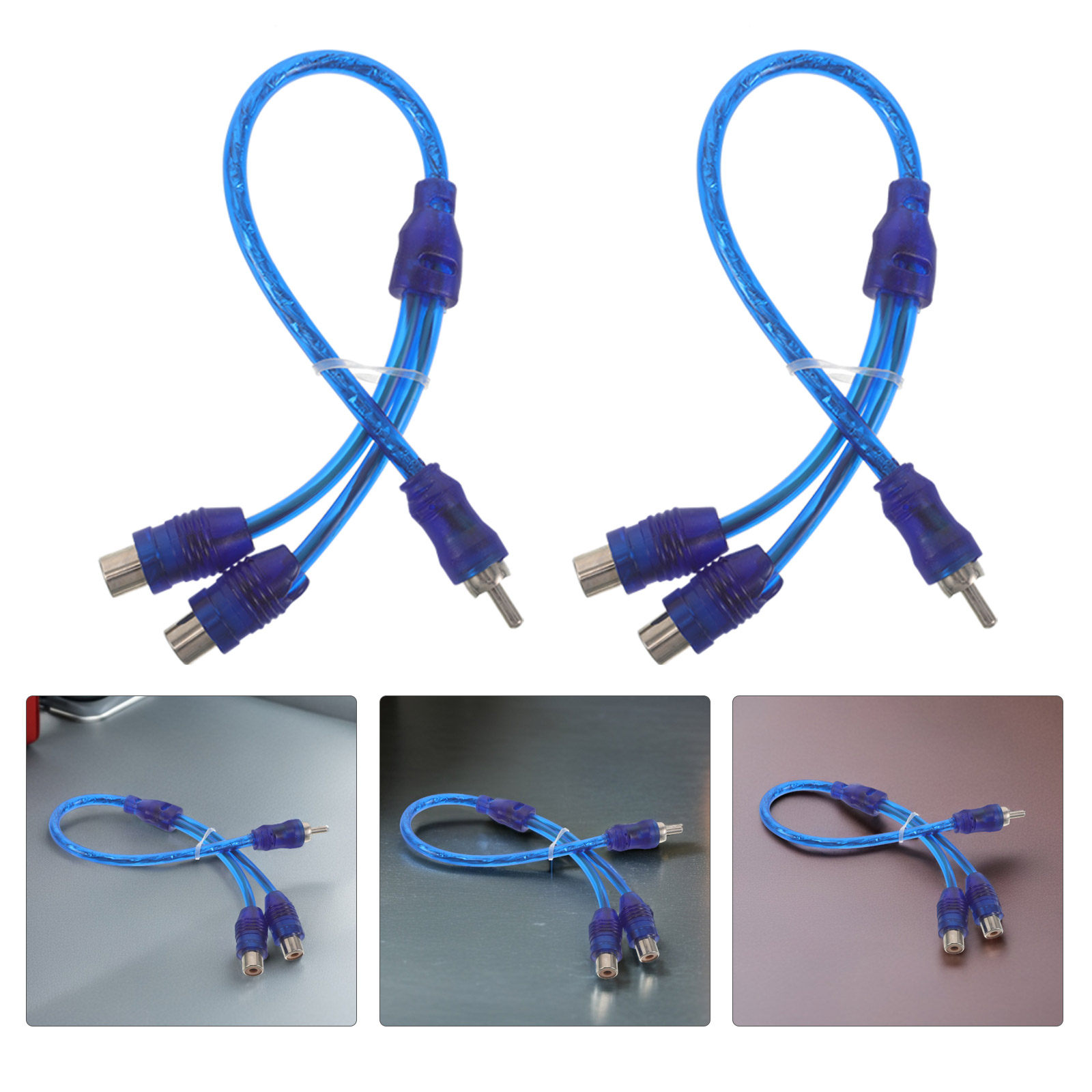 Audio Splitter Y - 10Pcs Kabel Splitter Rca Y 1