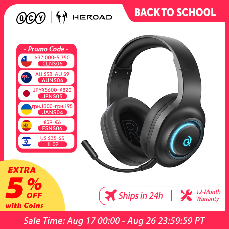 Gaming Headset Rgb - Headset Gaming QCY Heroad V200 dengan