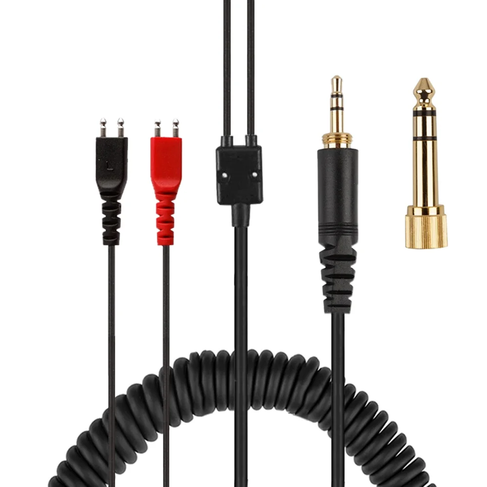Sennheiser Headphone Hd 25 - Kabel ekstensi gulungan pegas pengganti 6.35mm