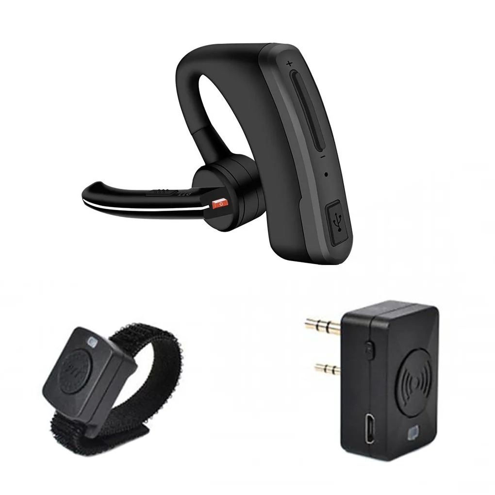 Bluetooth Headset On Ear - Walkie Talkie Headset Bluetooth nirkabel, Earpiece