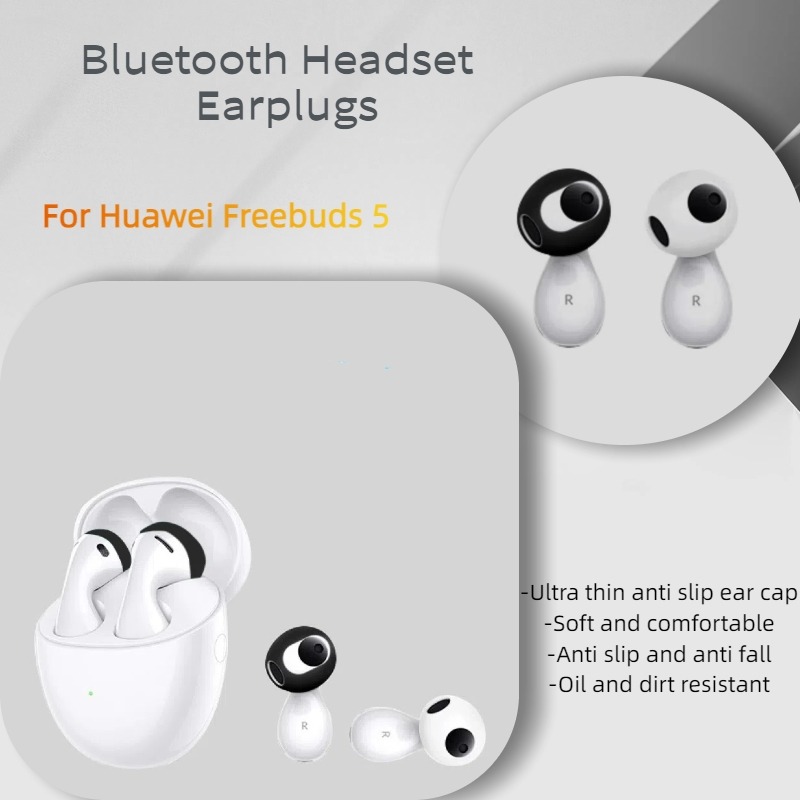 Silicone Ear Tip Replacement - Penyumbat Telinga Headset Bluetooth Ultratipis untuk