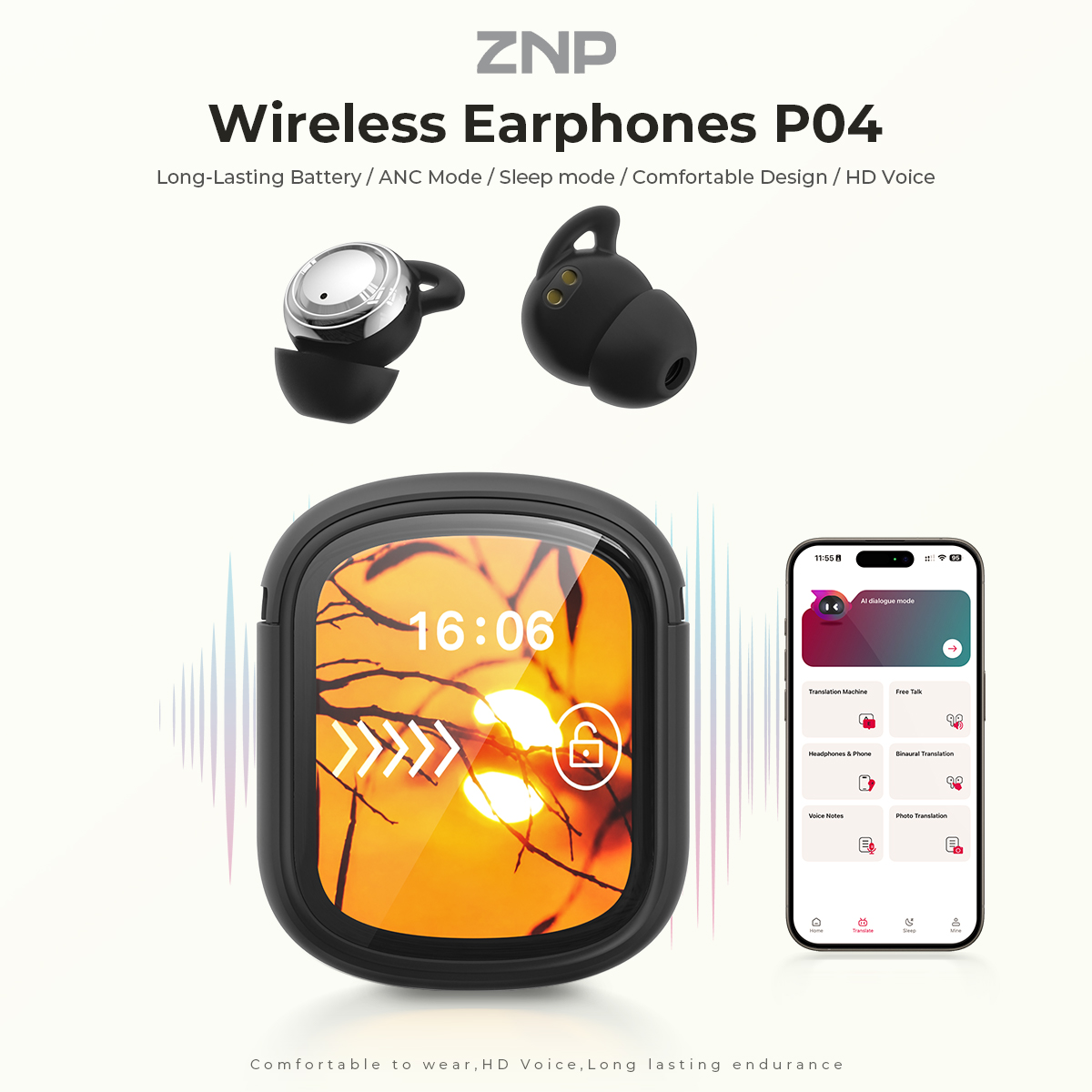 ZNP P04 Earbud Penenang Tidur  - Noise Cancelling Headphone ulasan dan harga